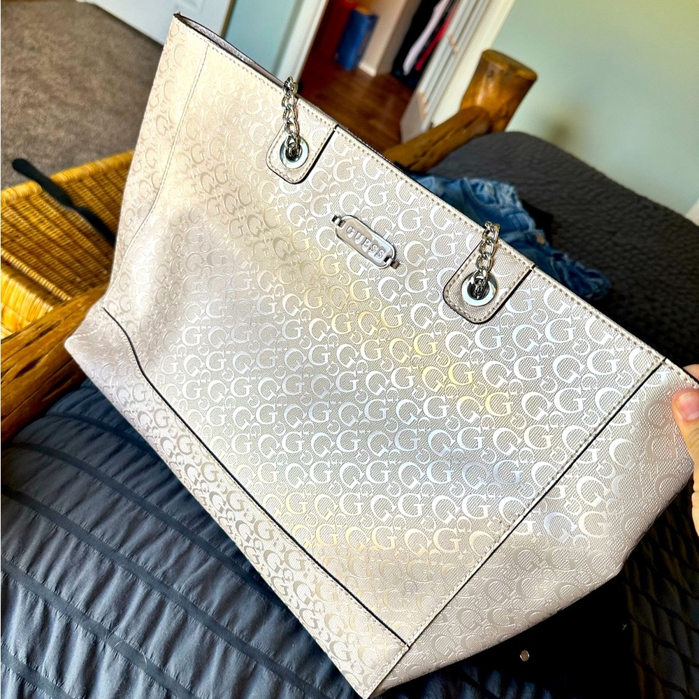 Guess tote bag purse baby pink